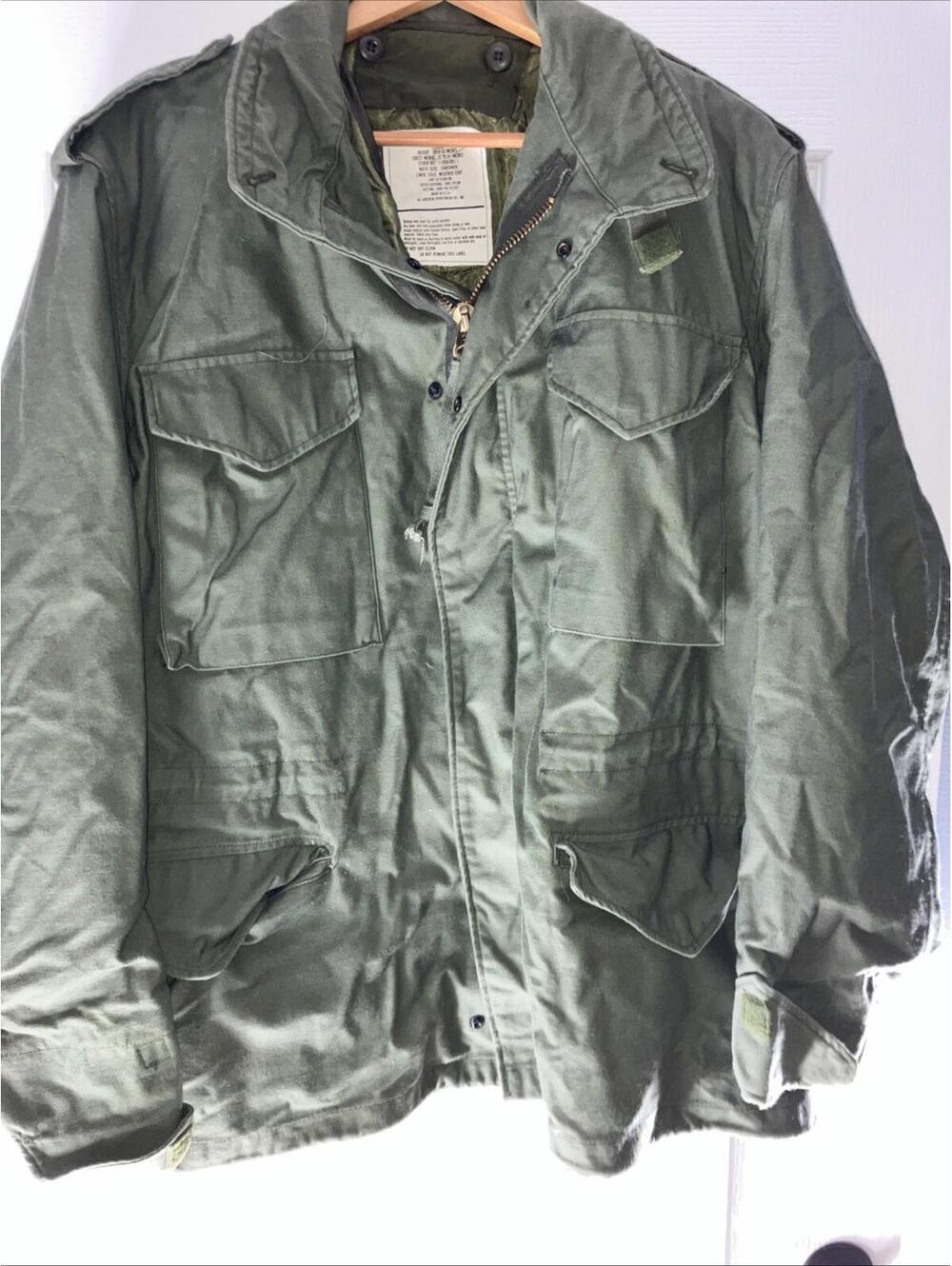 VTG Military Lakeview Sportswear Large Green Field Jacket Heavy Duty W/Liner